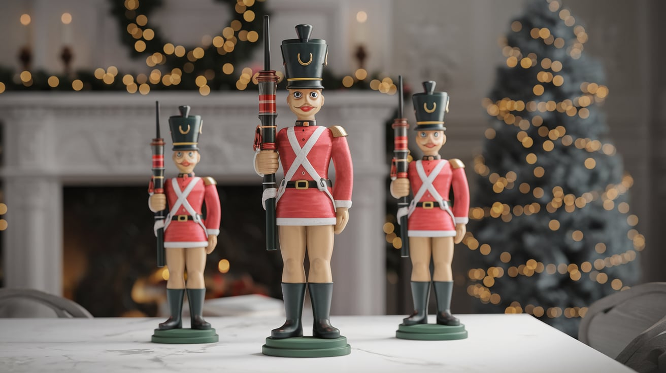 Magic of Atlanta Gift Showroom 3D Lighted Christmas Soldiers