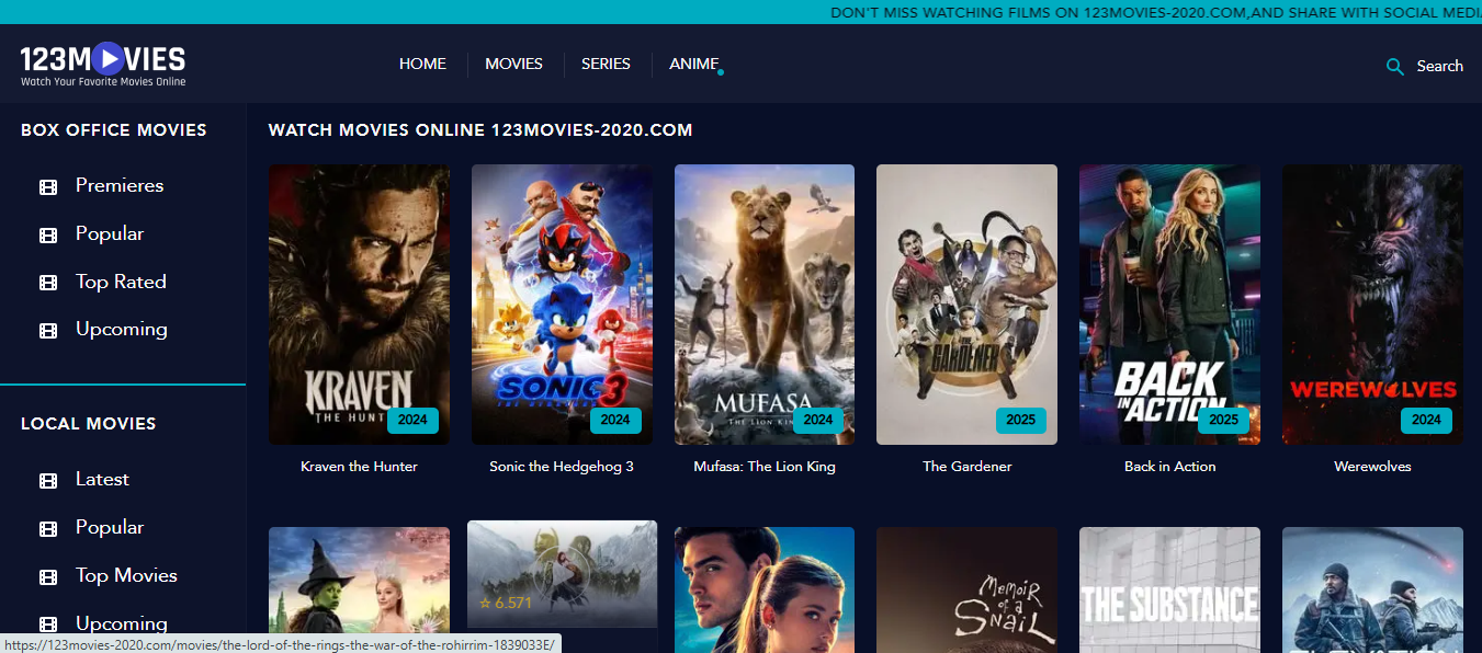 Legal123movies, 123movies alternativa