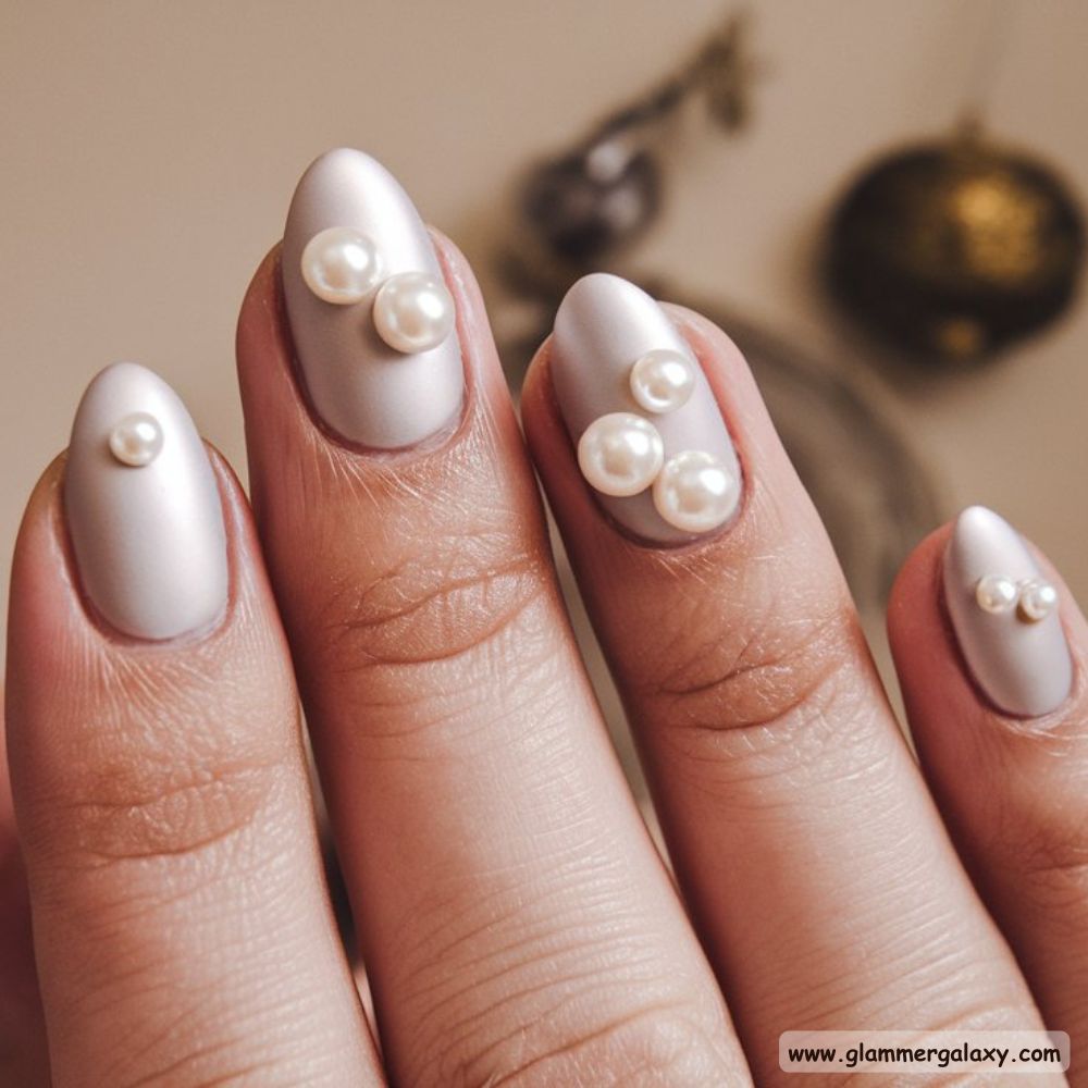 Birthday Nail Designs having Pearl Nails Designs
