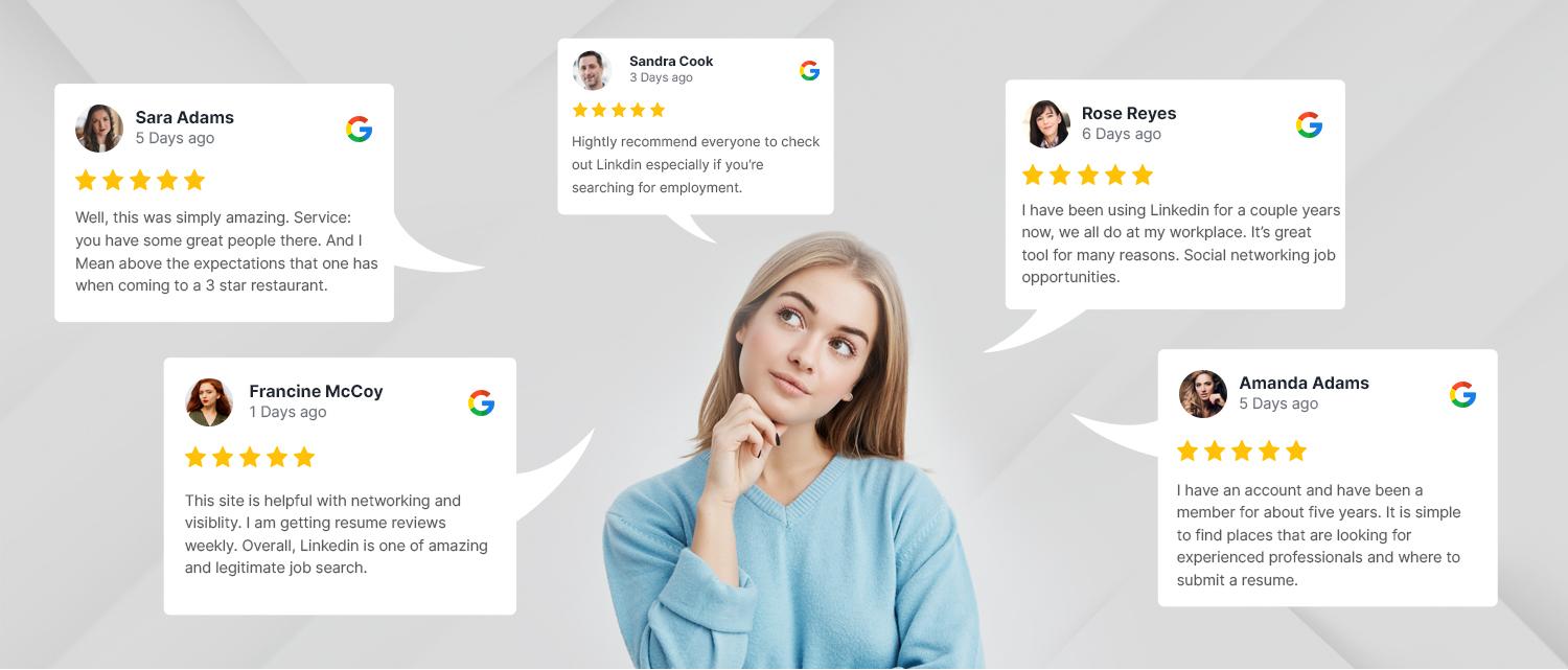 Top Google Customer Reviews Examples On Website - Tagembed