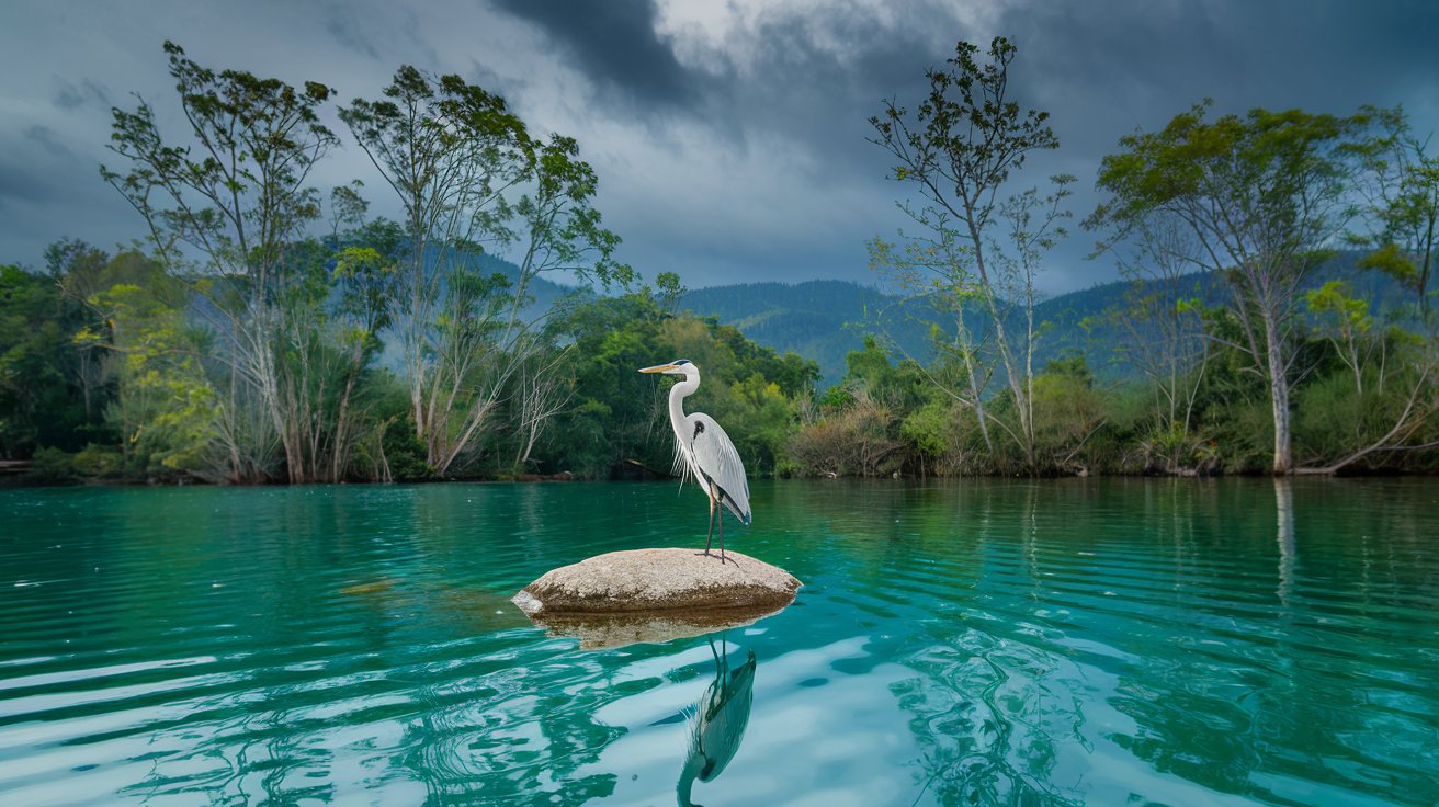 The White Heron as a Divine Messenger