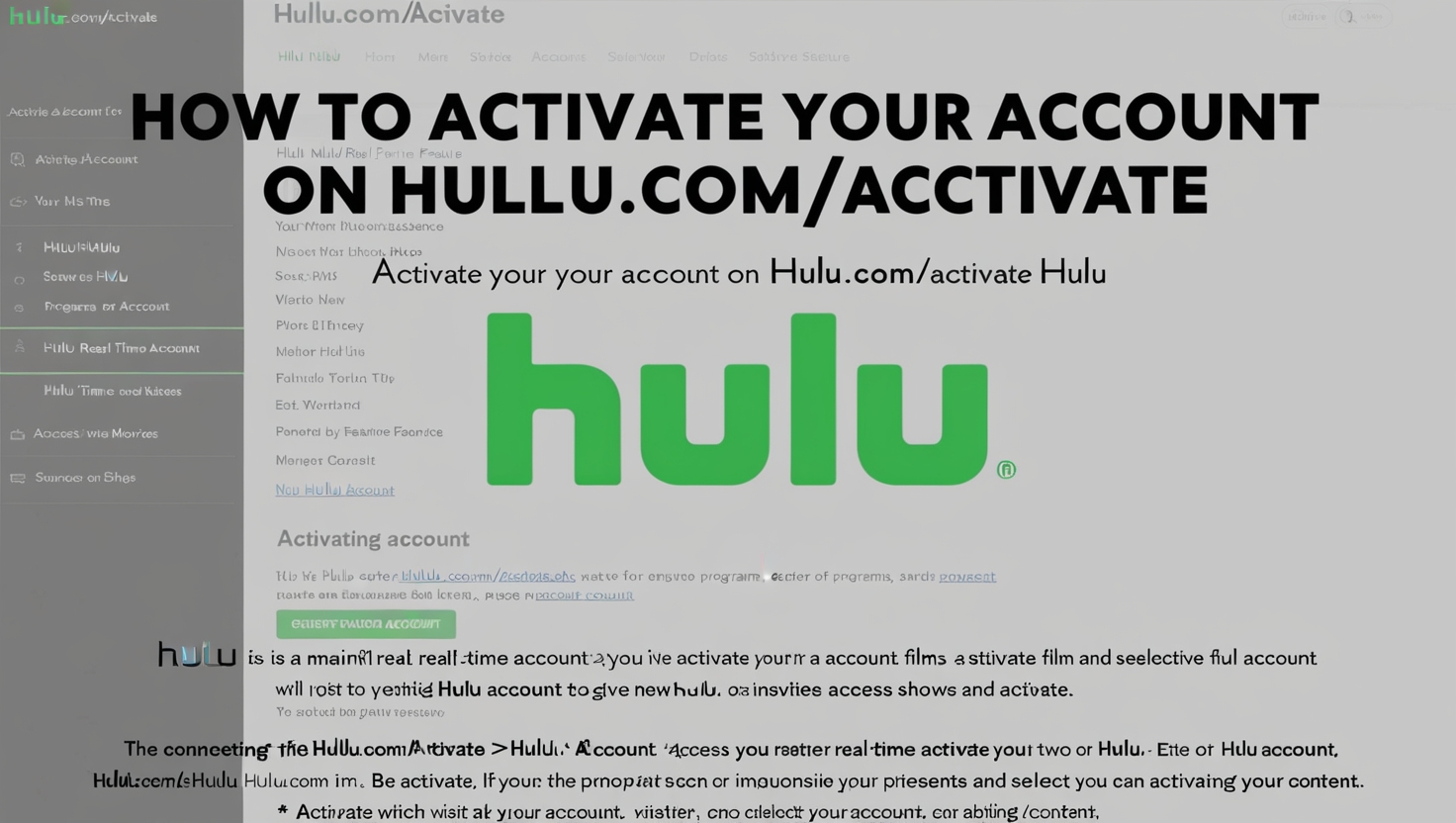 Hulu.com/activate