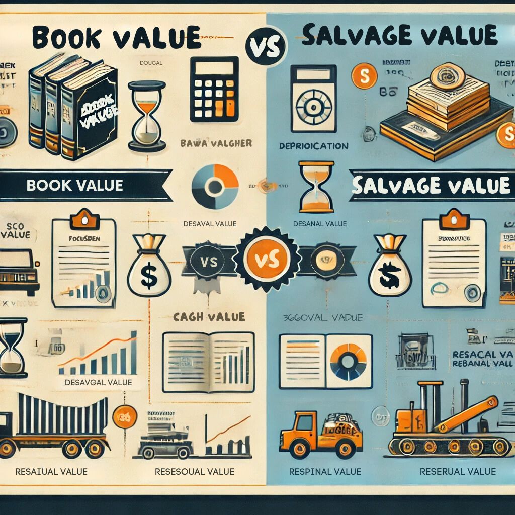 difference between book value and salvage value