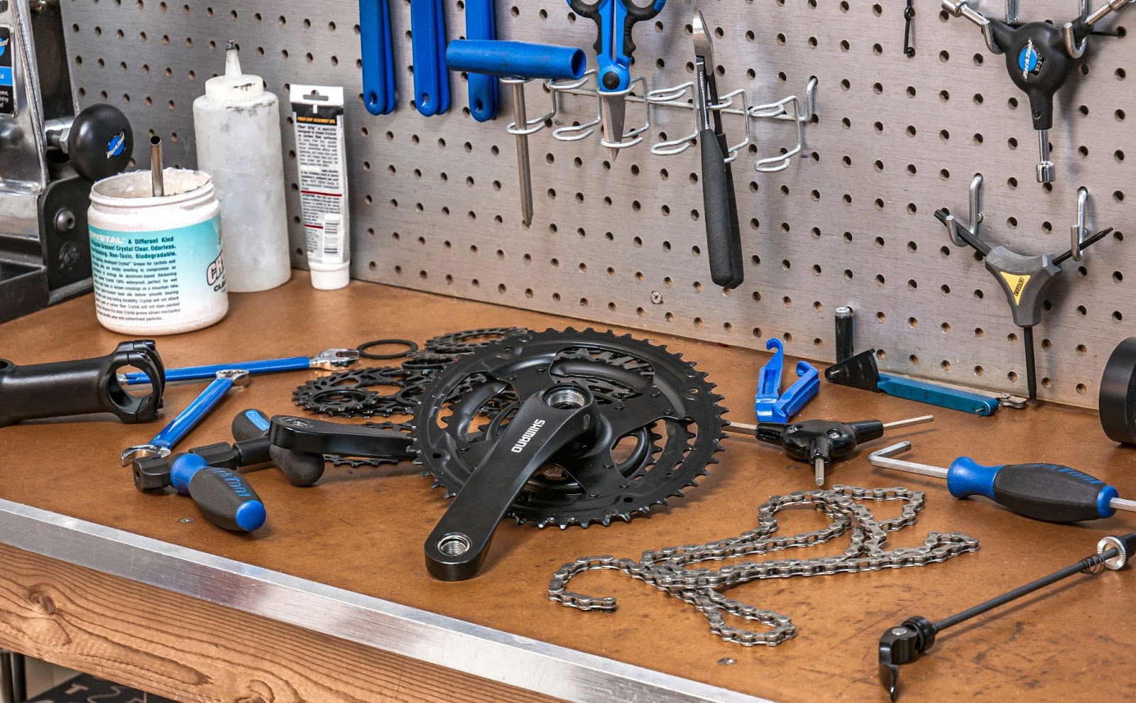 bike parts to clean with an ultrasonic cleaner