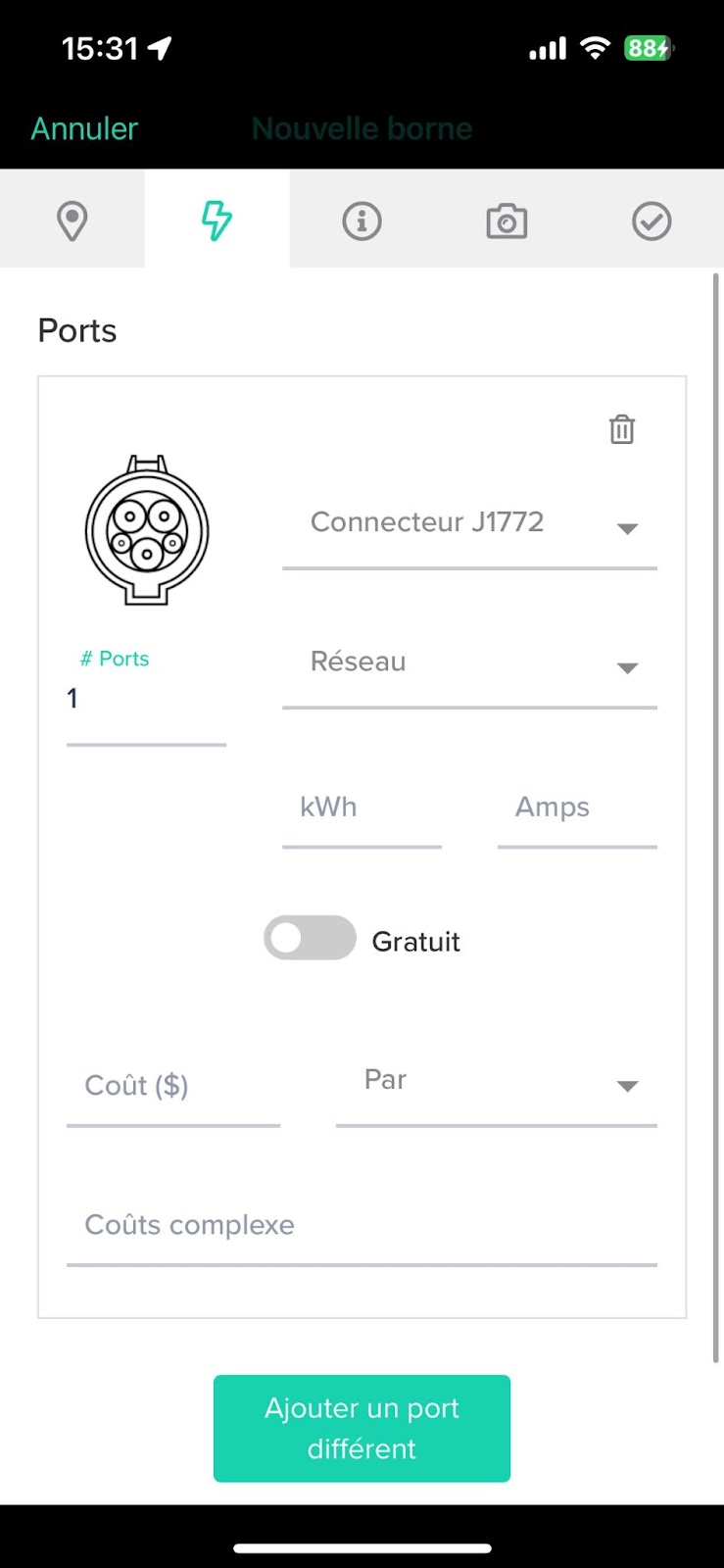 carte pour recharger sa voiture electrique