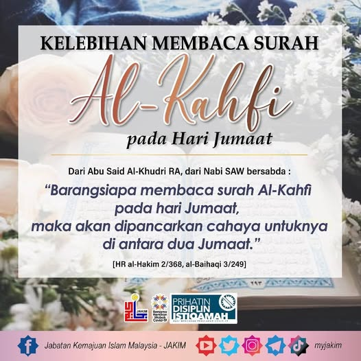 10 Ayat Surah Al Kahfi & Terjemahan Bahasa Melayu