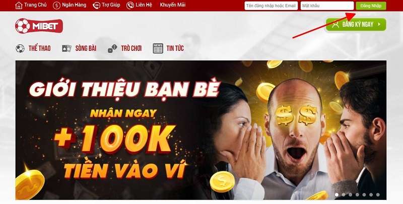 Hướng dẫn cách đăng nhập Mibet đơn giản