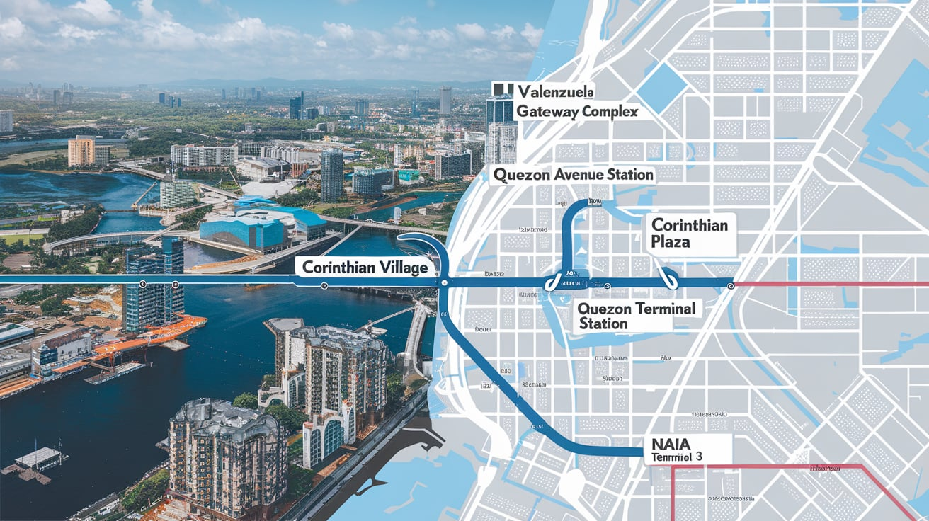 metro manila subway to go under corinthian village​