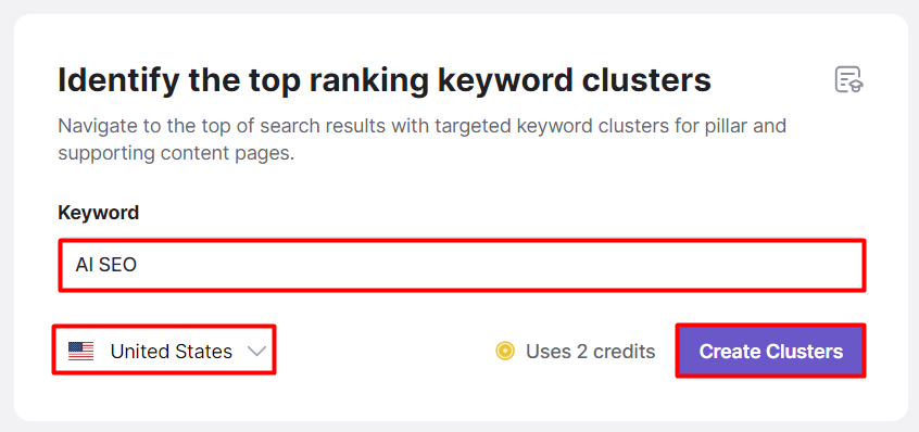 Writesonic's Topic Clustering Tool - AI for SEO