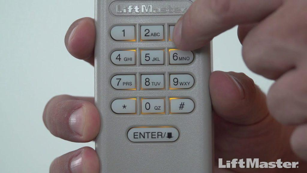 reset liftmaster garage door opener keypad