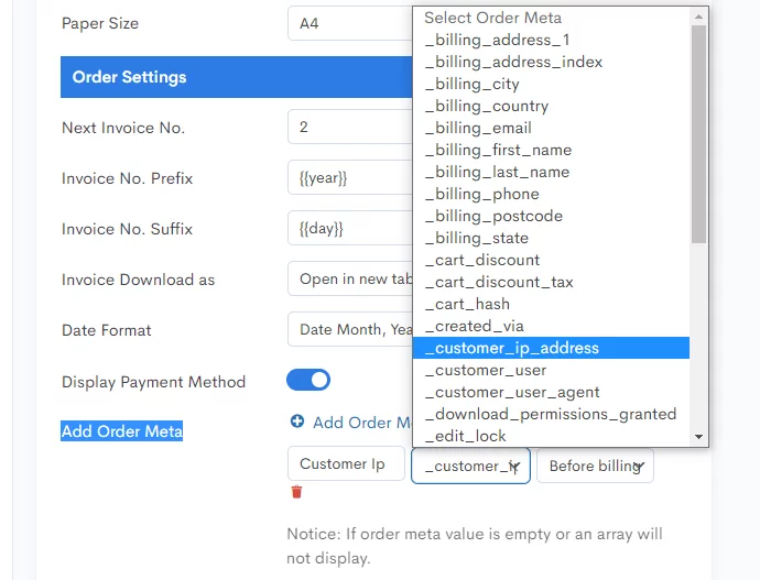 customer ip address