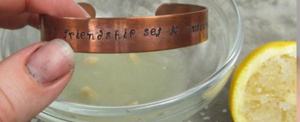 copper ring with words