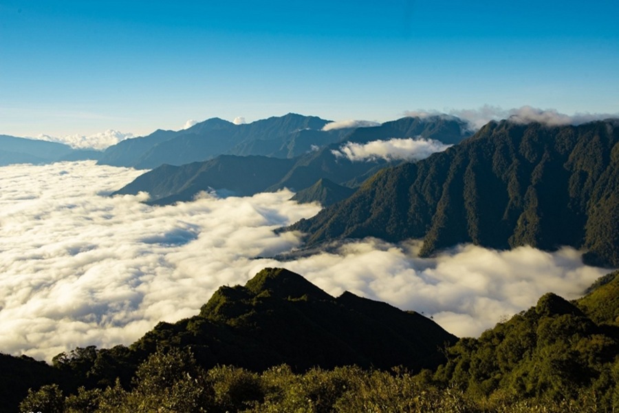 Ta Chi Nhu Peak is a popular cloud hunting spot. Source: www.qdnd.vn