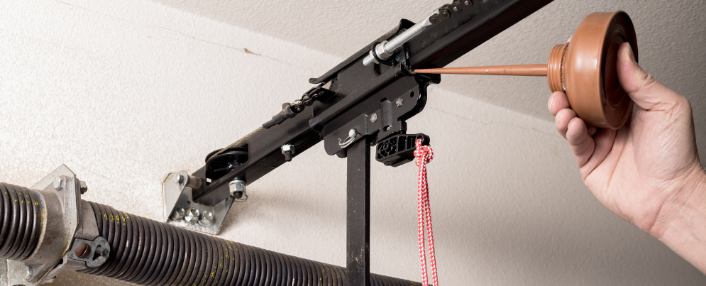 Garage door rust repair
