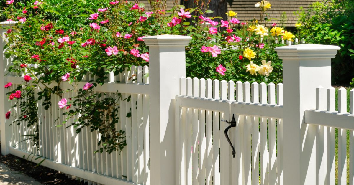 Traditional White Picket Fence