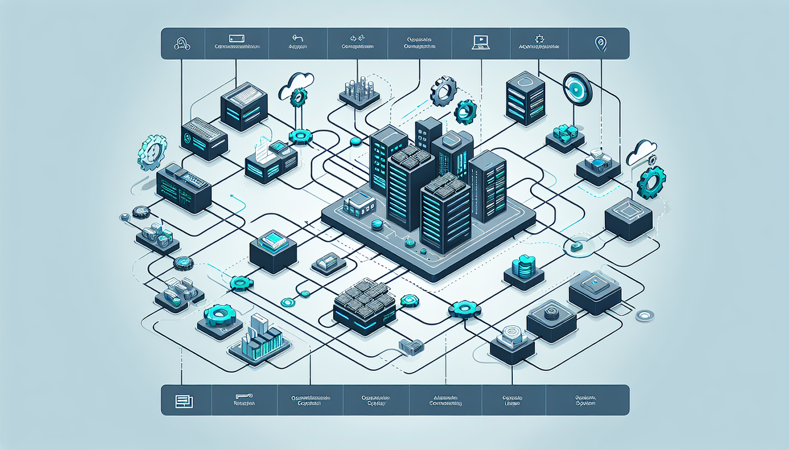 Diagram illustrating the architecture of Opcenter APS installation.