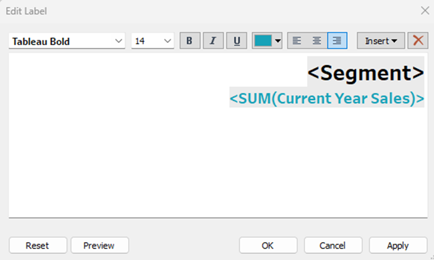 format text on tableau map layers