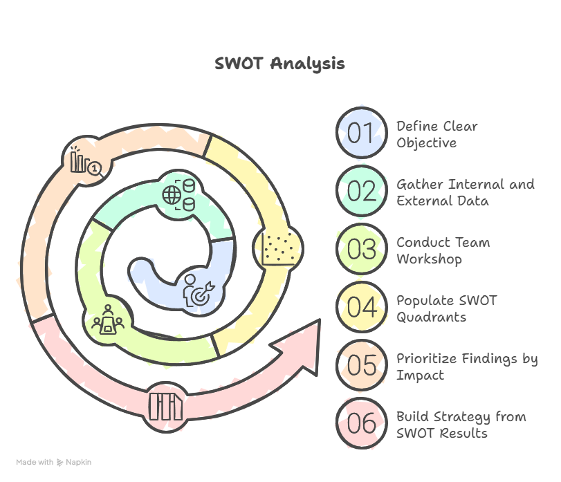 SWOT analysis diagram