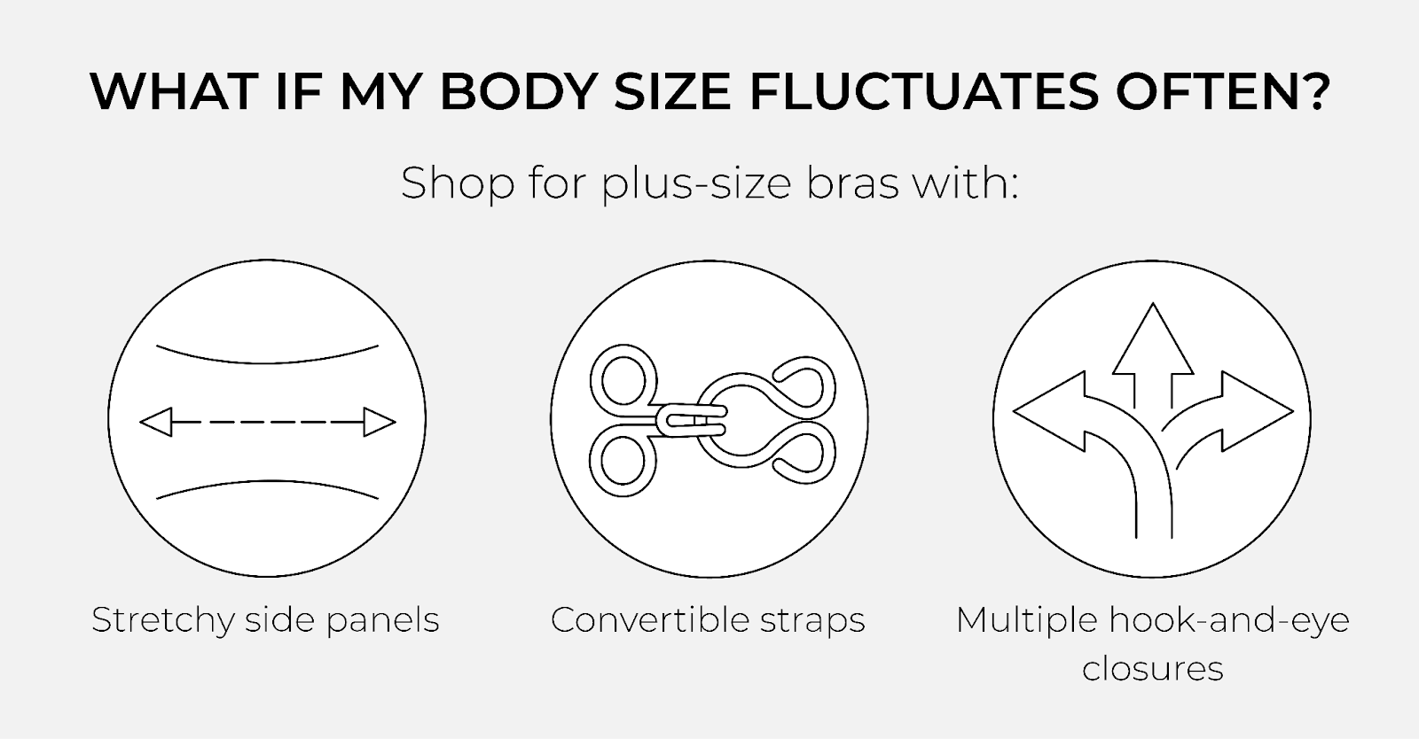 What to look for in plus size bras if your body size fluctuates