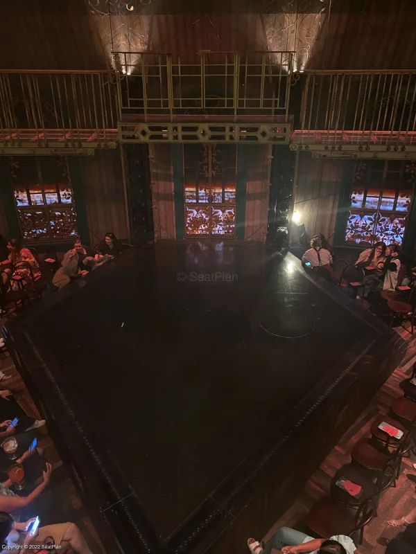 The view from Upper Level A20 at the Hippodrome Casino for Magic Mike Live
