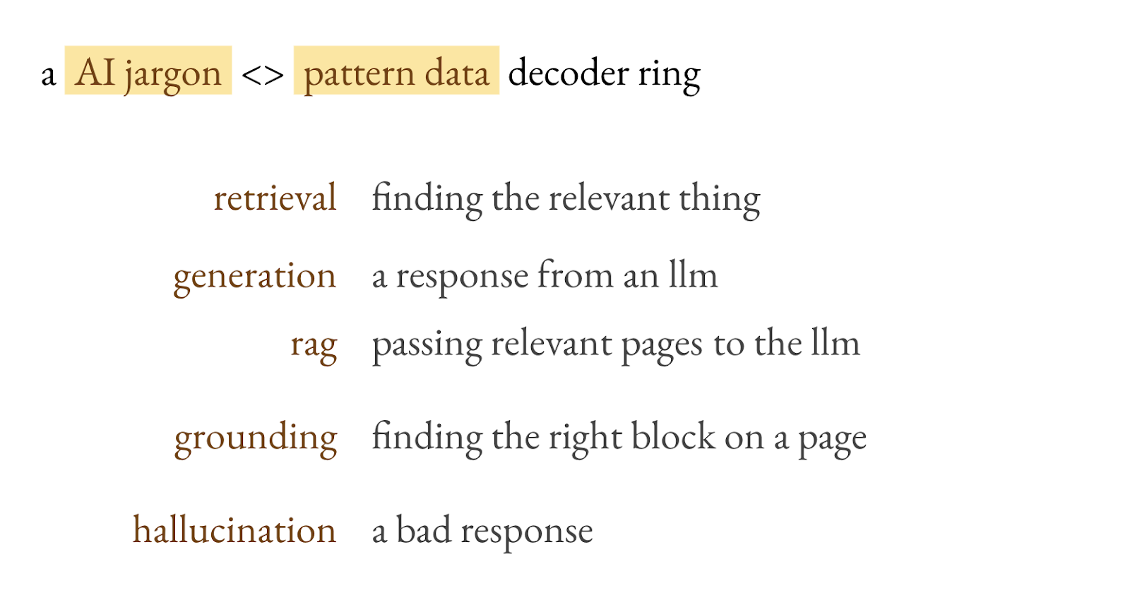 AI Jargon for Legal review Context