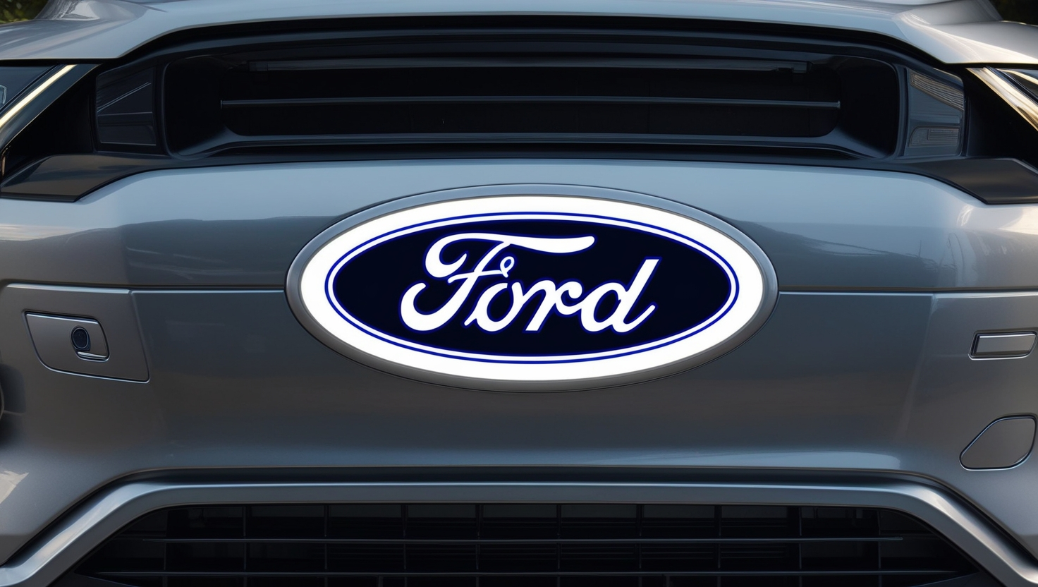 White LED Emblems for Ford