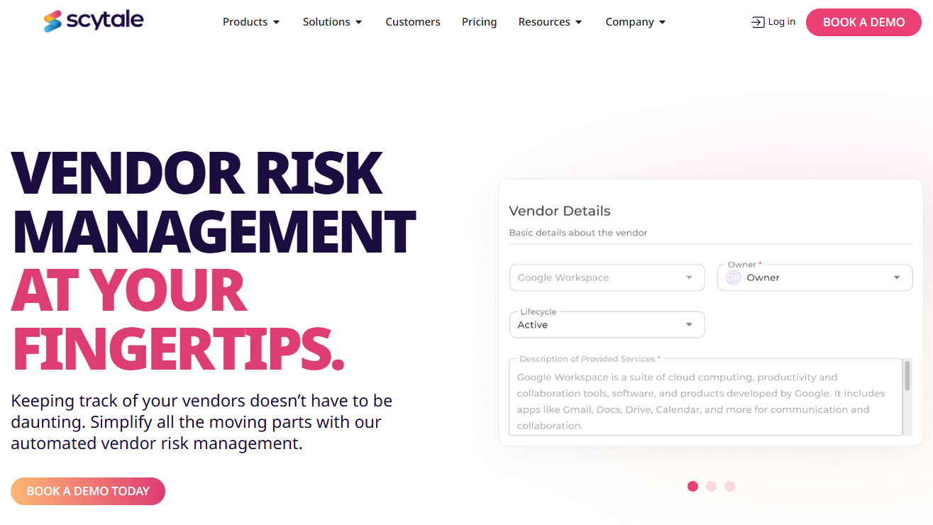 scytale best vendor risk management solution