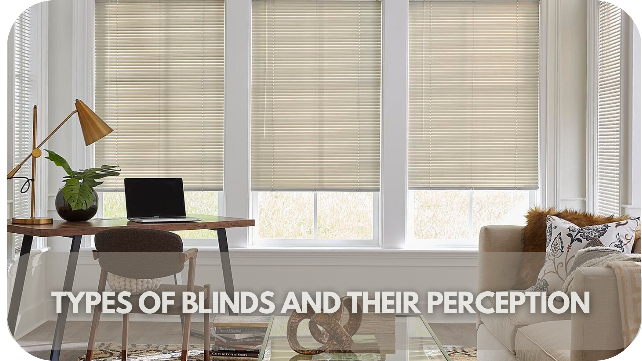 Explore how different blind styles and colours can alter the perception of your room’s space.