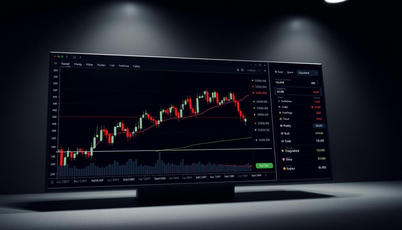 trading interface chart analysis