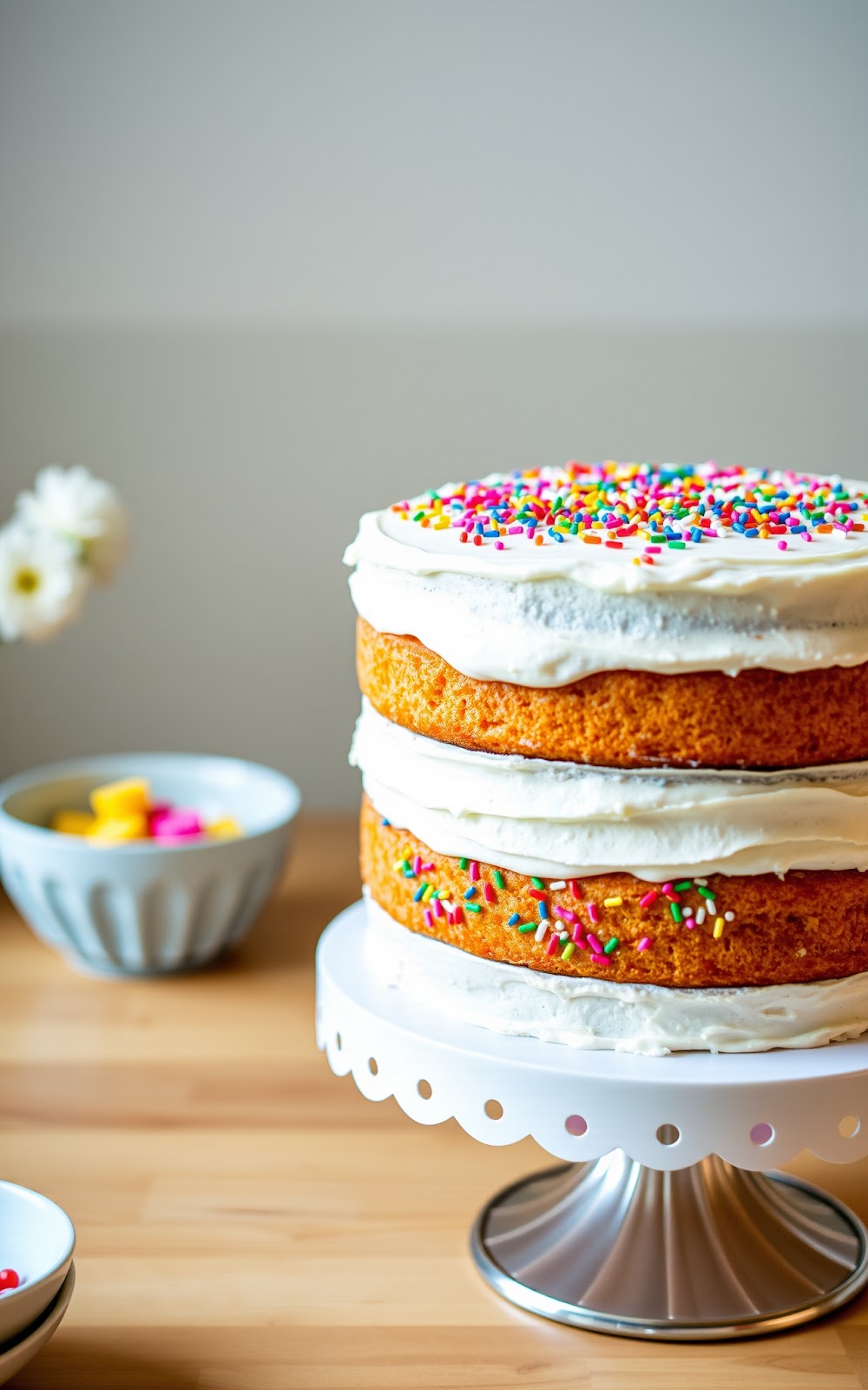 Colorful Funfetti Birthday Cake