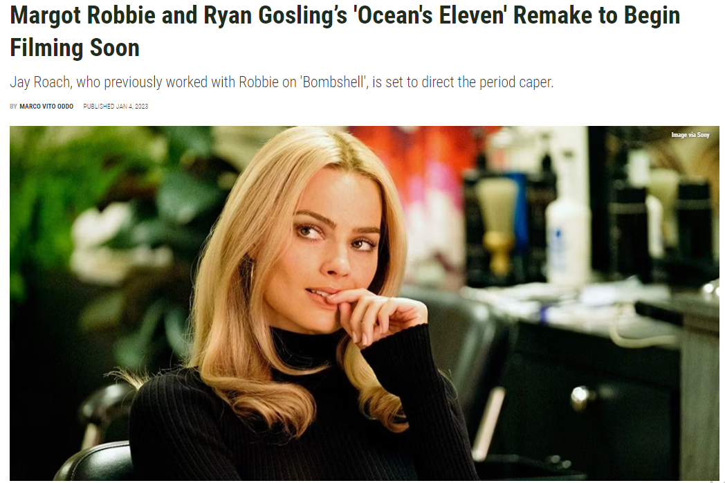 Margot Robbie Ocean Eleven in Production