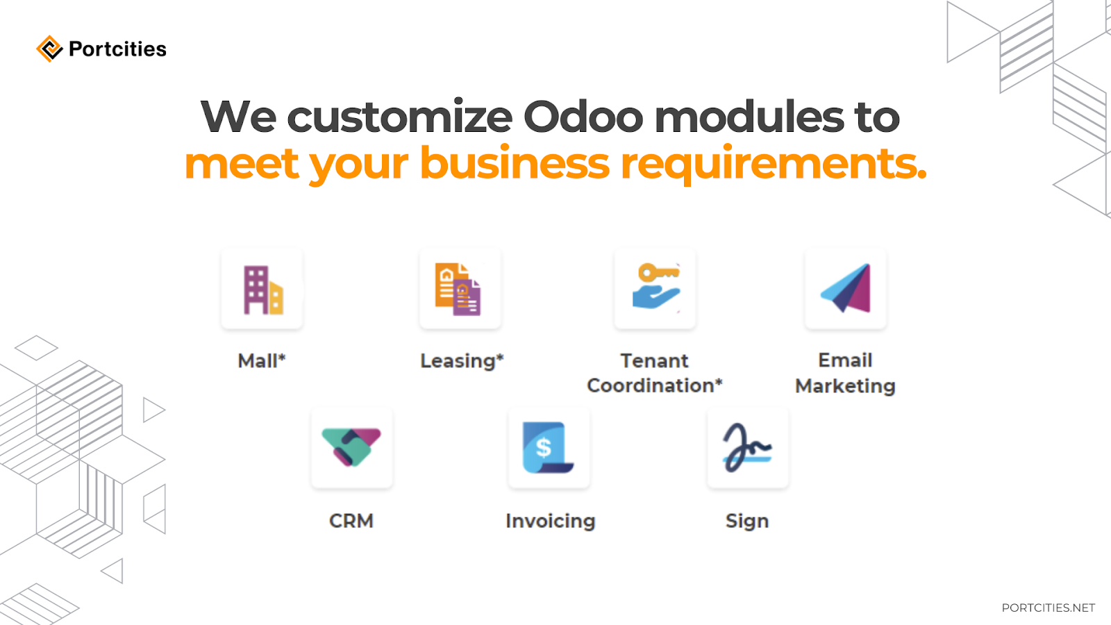 Odoo modules in industries