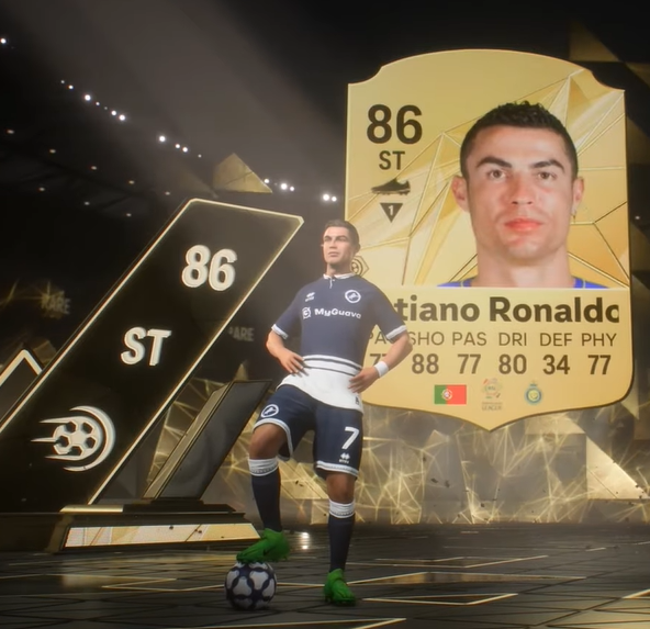 Cristiano Ronaldo Animation walkout in EA FC 25 with 86 ratings