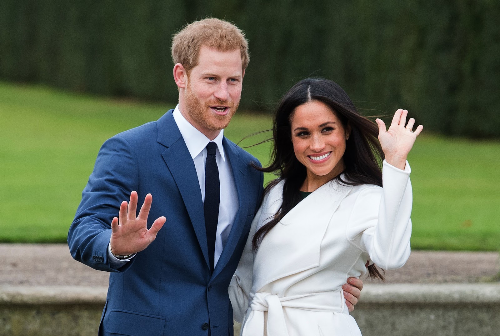 Le prince Harry et Meghan Markle célèbrent leurs fiançailles.