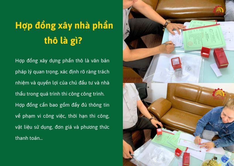 Hợp đồng xây nhà phần thô là gì Xây dựng Nhất Tín