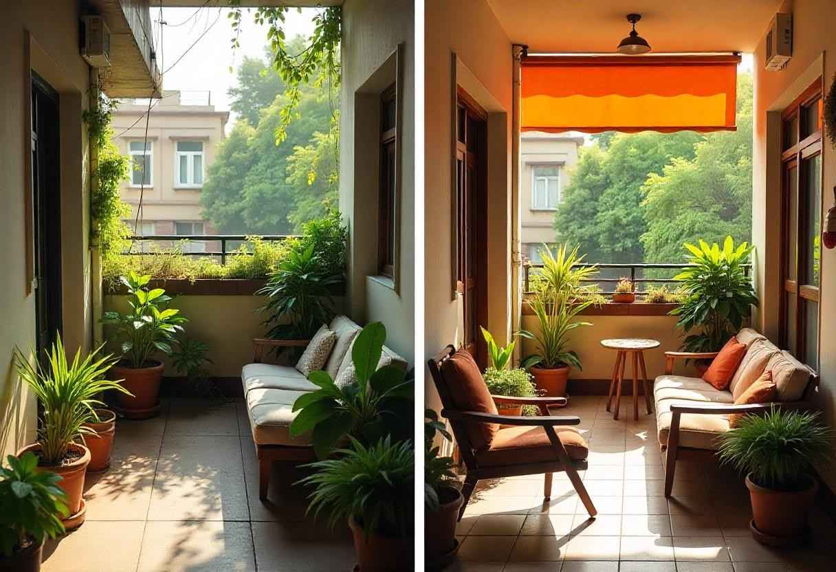 Interior transformation showing climate-appropriate design solutions for Bangalore homes
