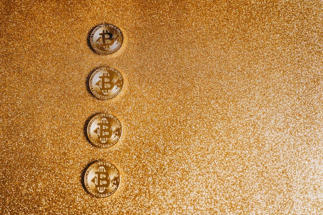 Free Close-up Photo of Gold Coins Stock Photo