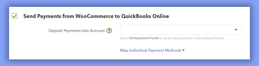 Sending the Online Payment to QuickBooks