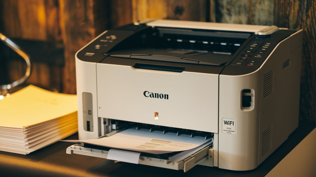 How to connect printer to wifi cannon color imageclass rfb44cd4