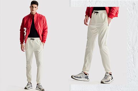 White 4-Way Stretch Travel Pant