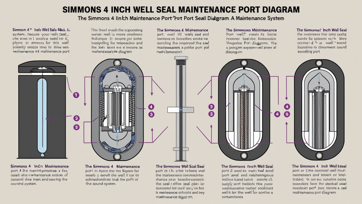 Simmons 4 Inch Well Seal Maintenance Port Diagram