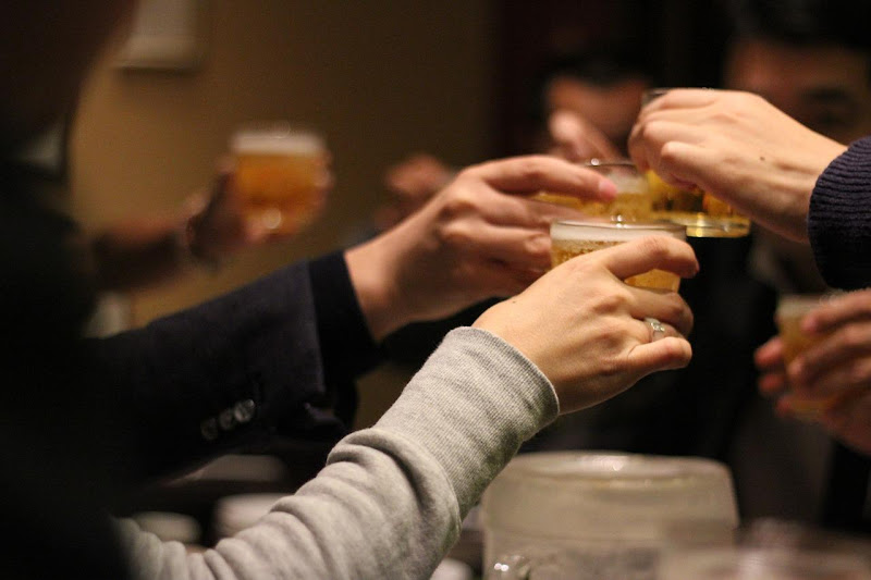 乾杯, 飲み会, 酒, グラス, 飲む, 夜, 集まり, 会合, 集会, 食事