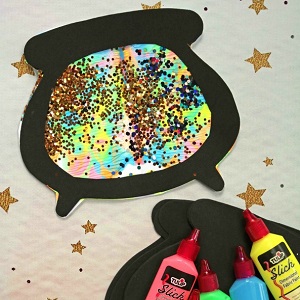 Paint Splat Witch’s Cauldron Craft