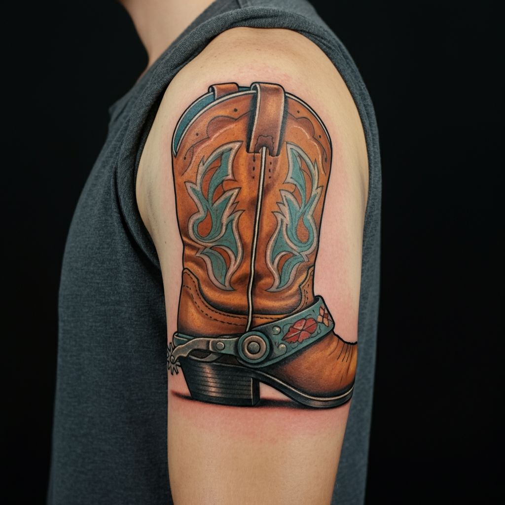 Cowboy Boot with Spurs