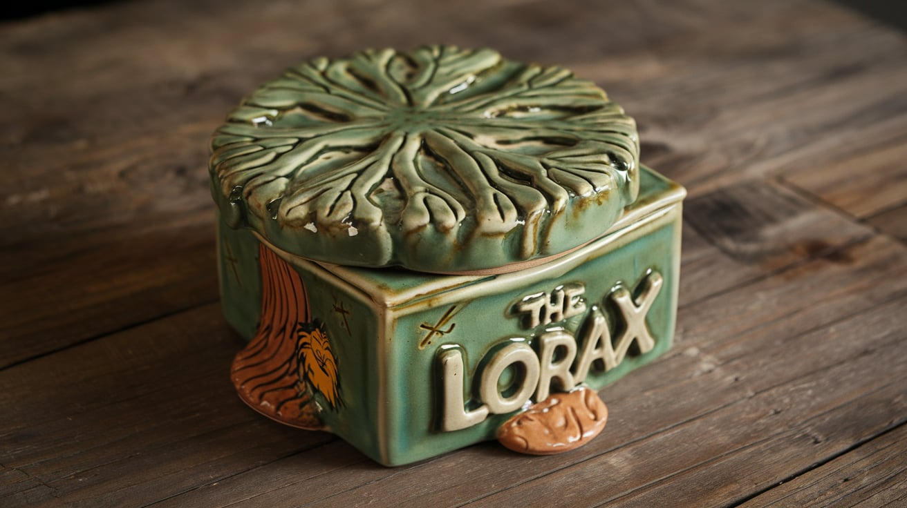 Lorax-themed pottery box