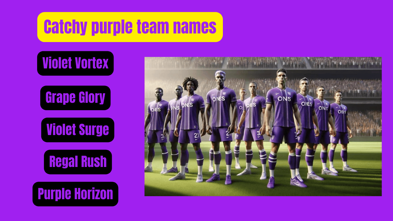 Catchy purple team names