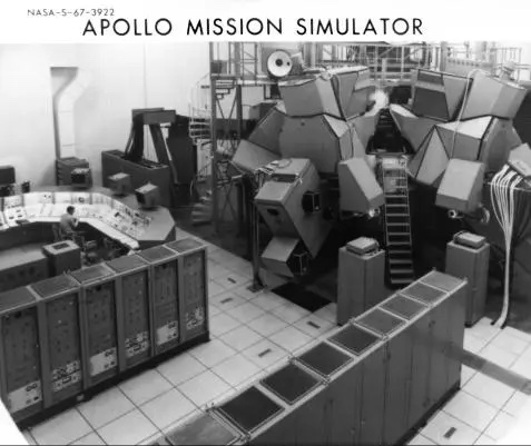 An image representing the NASA Apollo mission simulator