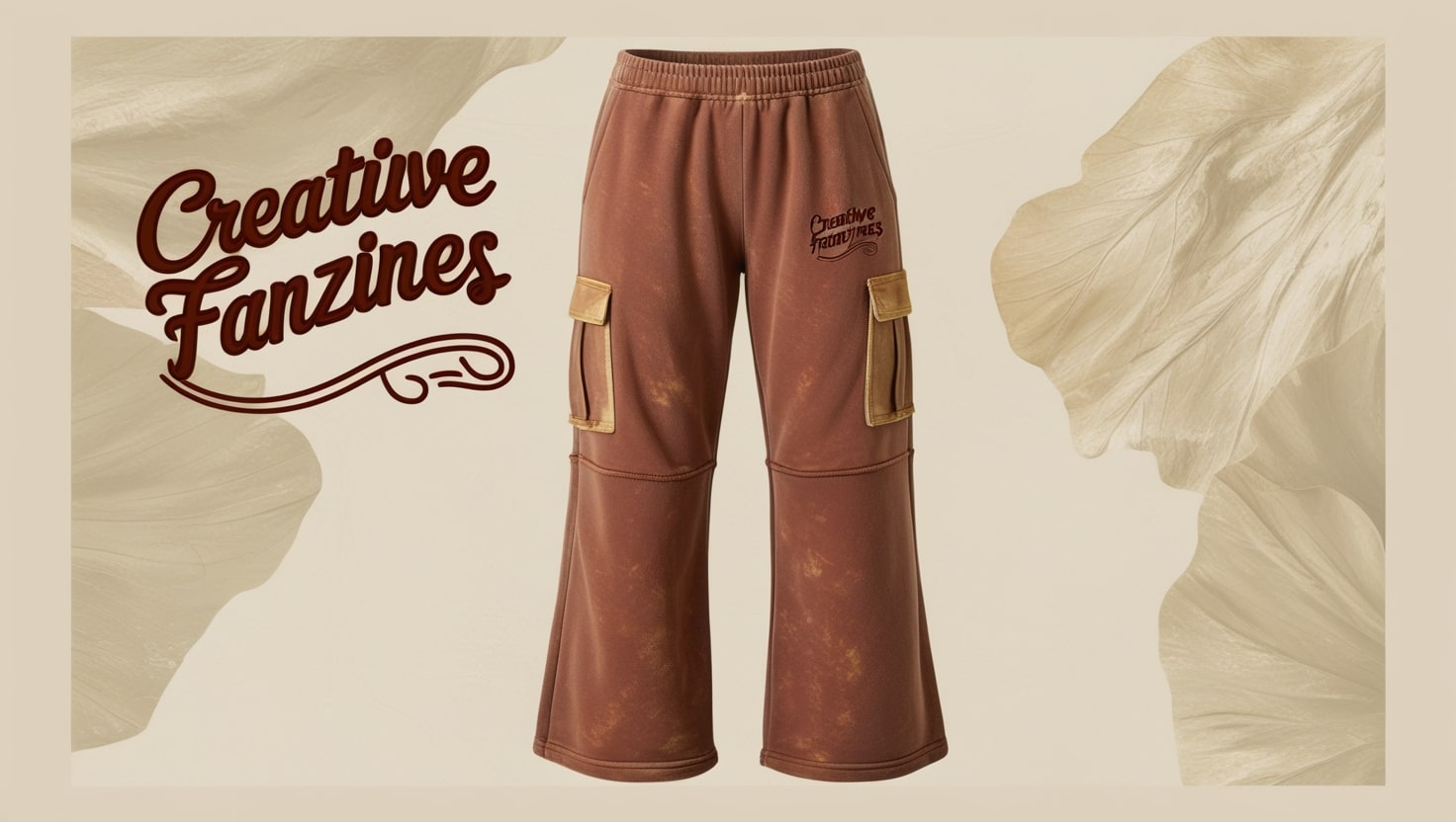 g.o.a rustic flared cargo sweatpants