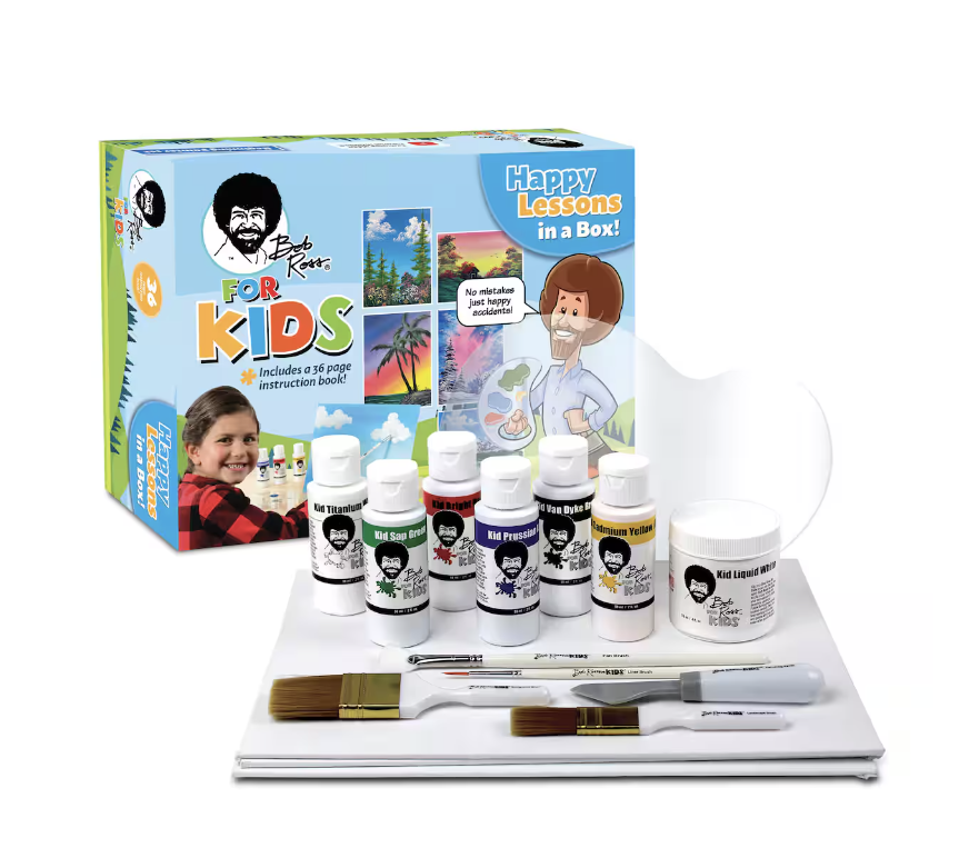 Bob Ross For Kids™ Happy Lessons in a Box Set at Michael’s