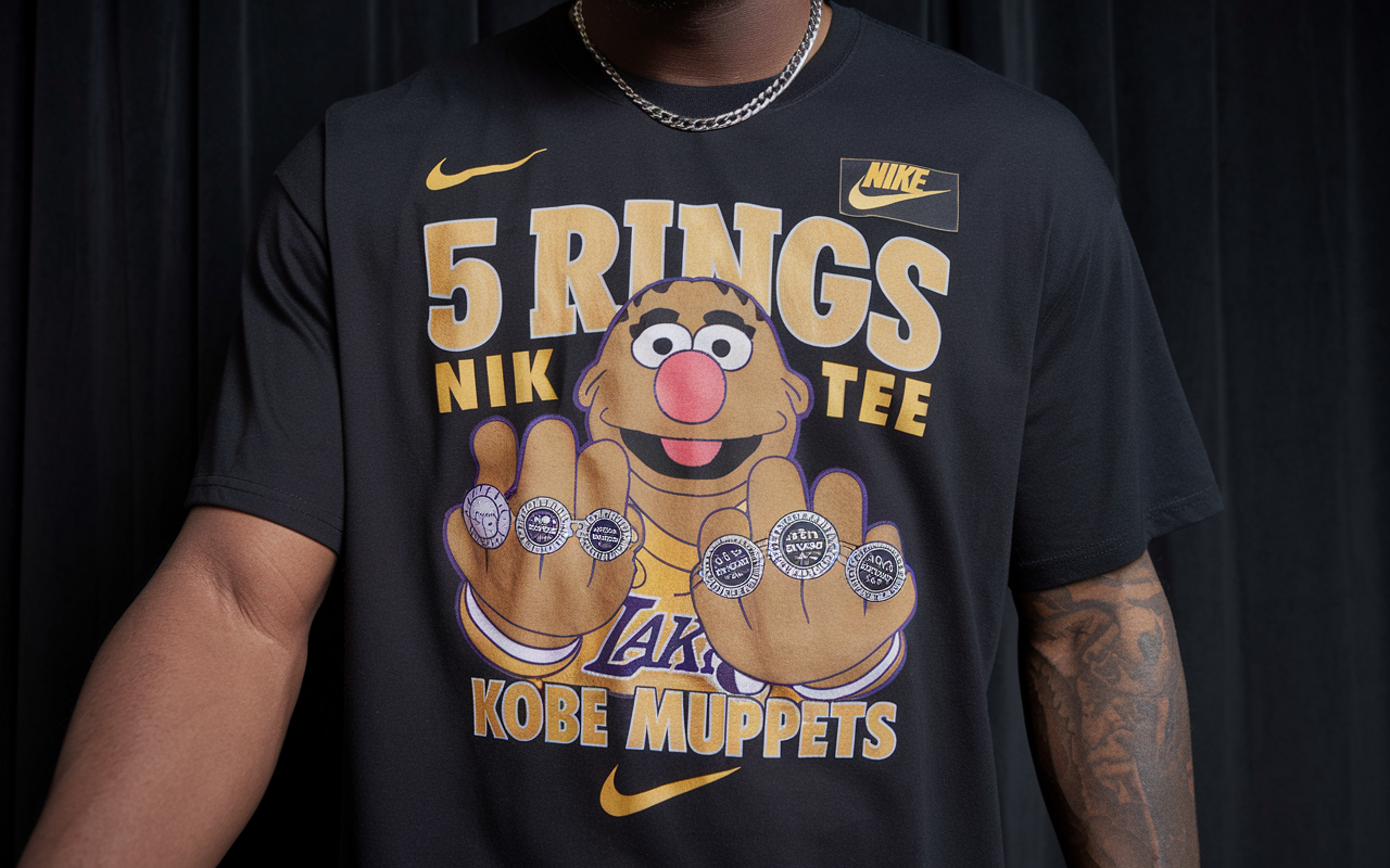 5 Rings Nike Tee Kobe Muppets